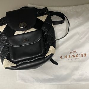 Coach mini backpack.